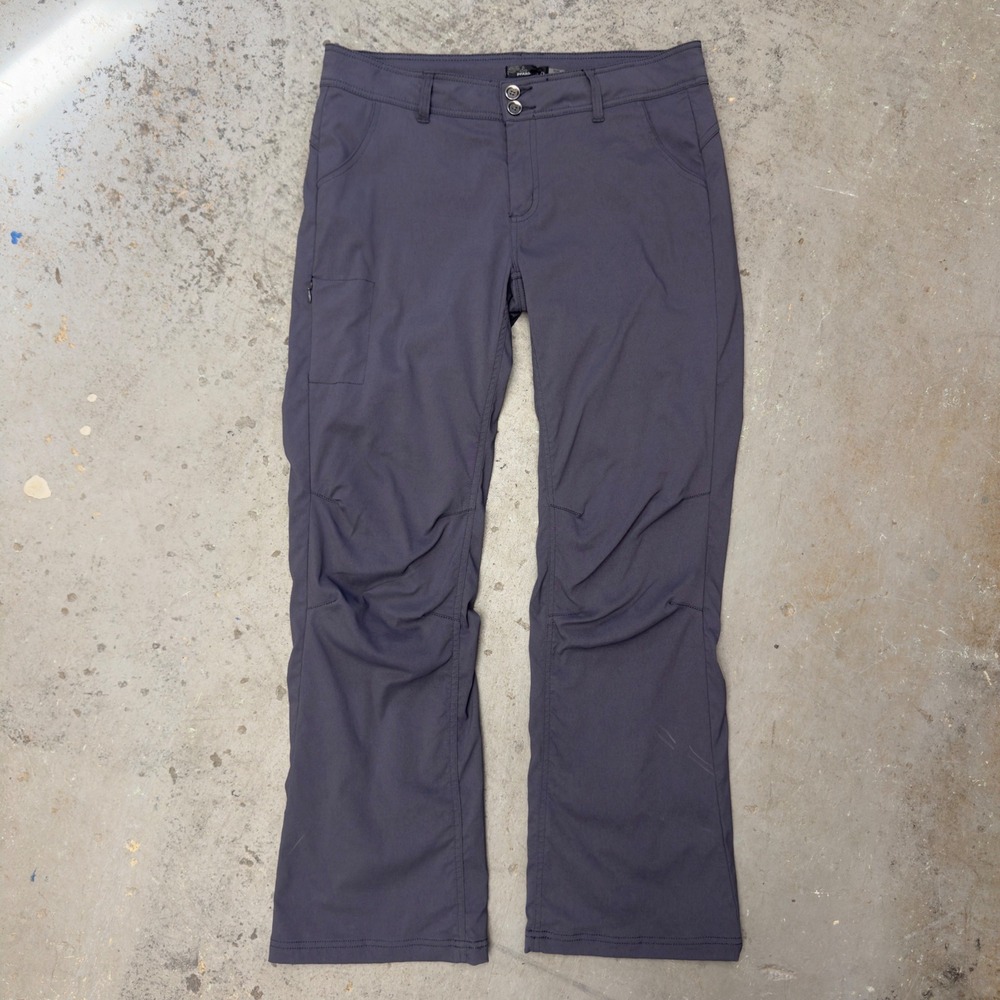 prAna Lined Halle Pant Charcoal Gray Hiking Outdoor Trousers Womens 12